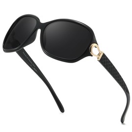 Myiaur Polarised Sunglasses for Women, Trendy Oversized Sun Glasses Fashion Ladies Shades Anti Glare UV400 Protection