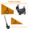 Elderly Wheelchairs Flag for Scooters & Rollator Safety Accessories, 4