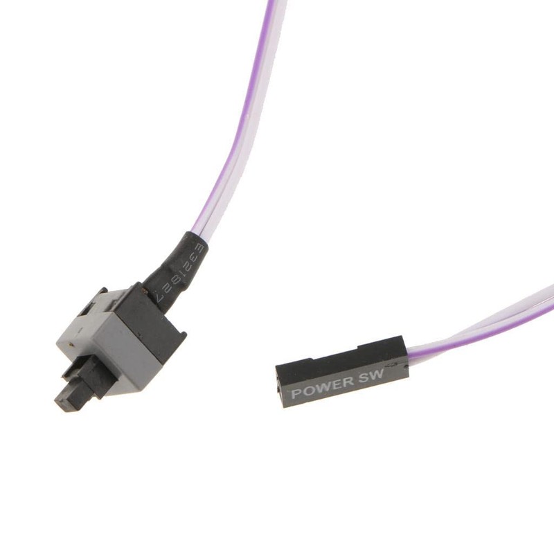zalati Insert power cord ATX Computer Switch Cable PC Enclosure