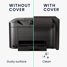 kwmobile Cover Compatible with Canon MAXIFY MB5150 – Case Printer – Dust Cover Protective Cover – Dark Grey