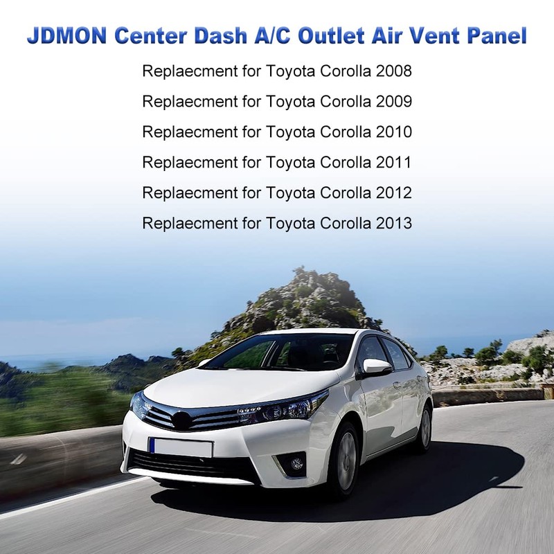 JDMON Compatible with Center Dash A/C Outlet Air Vent Panel