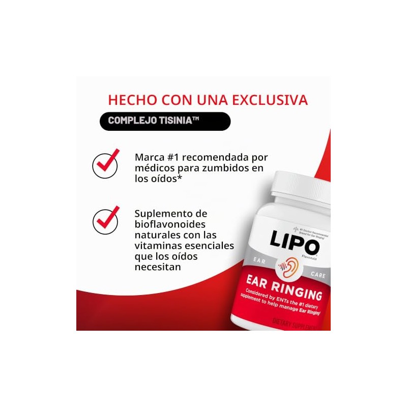 Lipo-Flavonoid Plus 100 Caplets - Vitaminas esenciales - Bienestar auditivo
