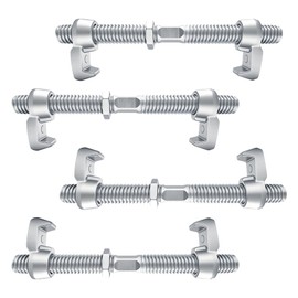 ZUIWAN 4 Pcs Heavy Duty 380 mm Galvanized Shipping Container Bridge Clamps - Intermodal Rail Bridge Fitting Kit for CSC 20ft 40ft Containers