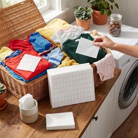 160 Hojas Atrapacolores para Lavandería, Tecnología de Absorción de Tinte, Previene el Sangrado del Color, Ideal para Ropa Mixta y Piel Sensible