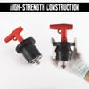 T-Handle Scupper Plugs Expansion Rubber Plugs Boat Drain Plug Twist-Turn