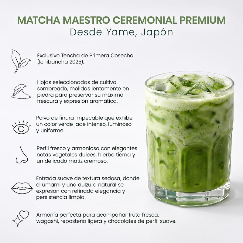 Aloisia - Té Matcha Maestro Ceremonial Premium Japonés 50 g