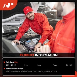 A-Premium Air Conditioner A/C Compressor with Clutch Compatible with Ford Fiesta 1.6L 2011-2013