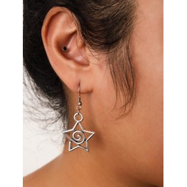 Sacina Boho Spiral Star Earrings, Star Earrings for Women, Celestial Earrings, Boho Earrings, Y2k Earrings, Christmas New Year Jewelry Gift for Women
