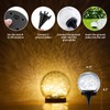 Solar Lights Outdoor Garden Decorative - 2 Pack Solar Globe