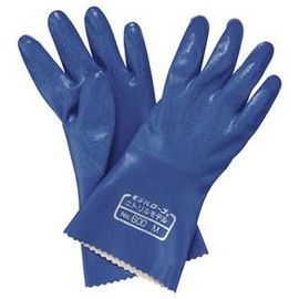 St No. 600 Nitrile Model Nitrile Rubber Gloves, M, 10 Pairs