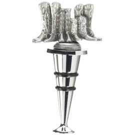 Thirstystone Wine Stopper, Boots, Silver