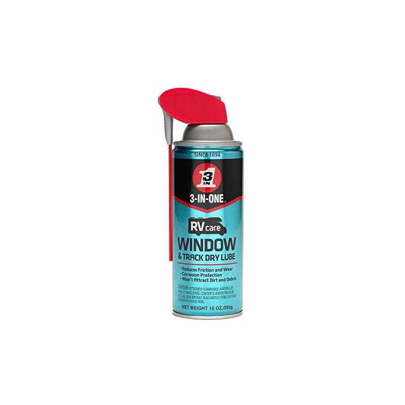 3-IN-ONE RVcare Window & Track Dry Lube with SMART STRAW