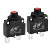 uxcell Thermal Circuit Breaker 125/250V AC Push Button Manual Reset