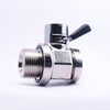 EZ-7B(22mm-1.5) EZ Oil Drain Valve with removable Straight Hose End(H-002)