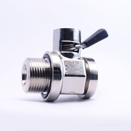 EZ-7B(22mm-1.5) EZ Oil Drain Valve with removable Straight Hose End(H-002) Combo