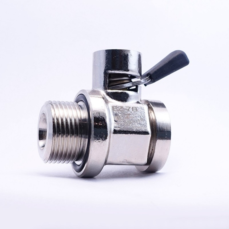 EZ-7B(22mm-1.5) EZ Oil Drain Valve with removable Straight Hose End(H-002)