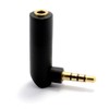 kenable 4 Pole 3.5mm Jack Socket to Right Angle Plug