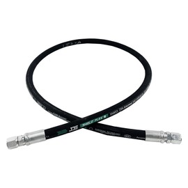 HaiChi 15611-06-06-RW Hydraulic Hose Swivel Assembly 3/8” Hydraulic Hose with Male NPT X Male NPT, 60” Long 4785 psi