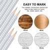 Tondiamo 48 Packs Silver Pencils Hex Silver Welders Pencils Metallic