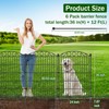 No Dig Decorative Garden Fence 6 Panel with Gate -