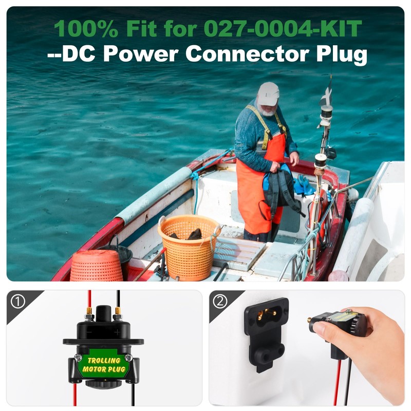 Trolling Motor Plug Power Connector - Receptacle