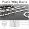 Pearl Garland, 6 MM White Faux String of Pearls, 78