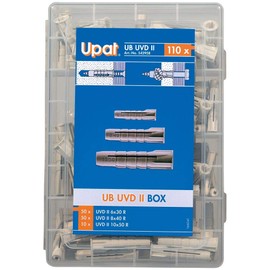 Upat Box expansion dowels UB UVD II box, dowel box, 110 pieces, the dowel assortment solution for almost all building materials.