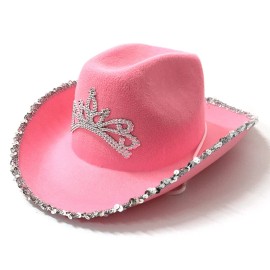 Unbranded Light Up Cowboy Hat, Western Bachelorette Party, Cowgirl Hat, Birthday Party - Sequins NO Light