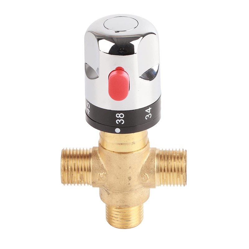 3 Way Thermostatic Mixer Valve Brass G1/2 Thermostatic Mixing Valve