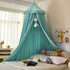 Dix-Rainbow Large Children Bed Canopy lake green Round Dome Girls