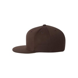 Flexfit Mens Premium Fitted Cap(6210)-Brown-S/M