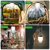 HOYECHI Camping Accessories Fan with Light - Portable Rechargeable Tent