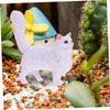 Kisangel 12pcs Cat Figurines Toys Kitten Puppy Statues Pet Figurines