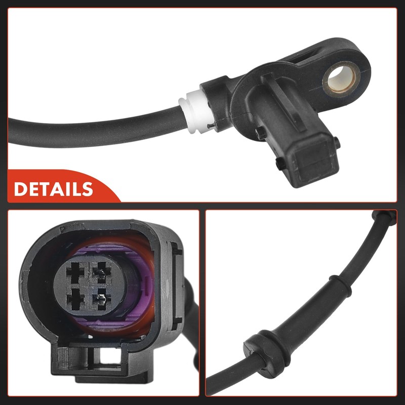 1 x ABS sensor with cable rear axle for Galaxy