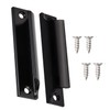 Taicols 2 Pcs Sliding Door Handles, Aluminum Alloy Curved Handle