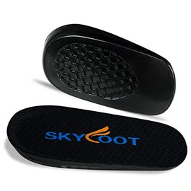Skyfoot Insertos ortopédicos de levantamiento de talón, absorción de impactos y amortiguación para aumentar la altura para alivio de tendinitis de Aqu
