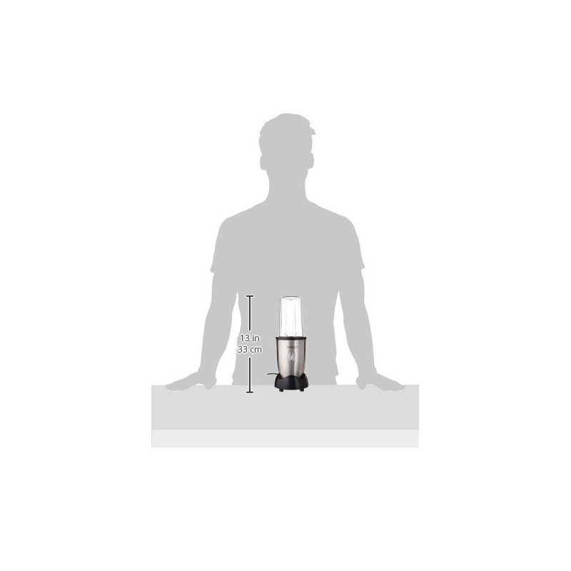 Premium Levella 8 oz. Capacity 9 Piece Personal Blender, Silver