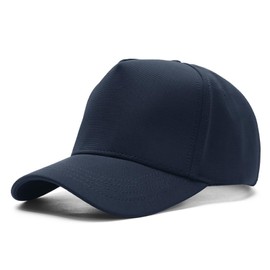 5 Panels High Crown Baseball Caps Mens Casual Plain Full Closed Snapback Trucker Hats High Top Wide Brim Sun Hats Q1038, Navy, 7-7 1/2