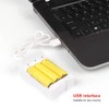 gernie Charger USB Charger Power for A03 AAA, Abs Battery