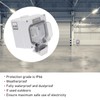 Outdoor Socket IP66 Weatherproof German Outdoors Outlet for Gardens Workshops