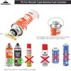 CAMPINGMOON Butane Nozzle Converter Adapter Simple Lockable for Nozzle Bottle