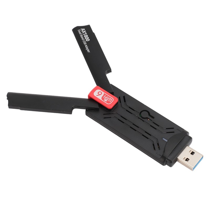 AX1800 WiFi 6 USB Adapter 5dBi Dual Antennas 2.4GHz 5GHz