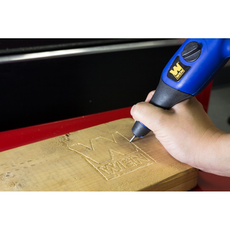 WEN 21C Variable Speed Electric Engraver Kit with Stencils,Blue