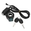 Electric Bike Throttle Grip Kit Speed Handlebars with Blue Font
