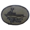 EagleEmblems PM0019 Patch-Vietnam,River Rats (Subdued) (3'')