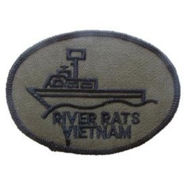 EagleEmblems PM0019 Patch-Vietnam,River Rats (Subdued) (3'')
