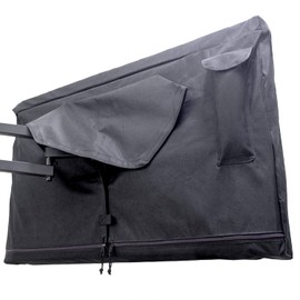 Outdoor TV Cover 95-100 inch - WITH ZIPPER, Weatherproof, Waterproof 360 degrees protection, Soft Non Scratch Interior - Black