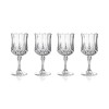 Cristal D'arques Longchamp crystal wine glasses 4 Stems 8.25-oz