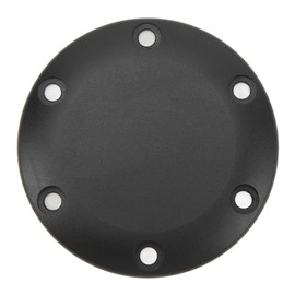 Steering Wheel Horn Cover, Aluminum Black Center Cap with 6 Hole Design, Easy Installation, Car SUV Truck Accessory, Interior Customization Upgrade