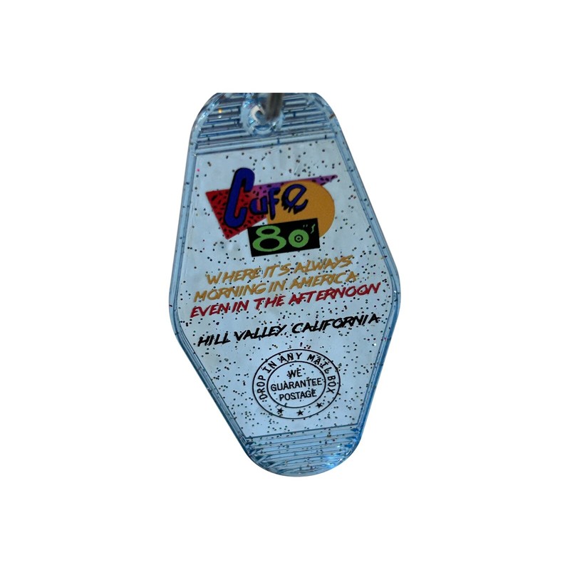 Café 80s Keytag – Back to the Future Nostalgia